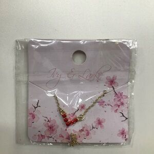 Red and Gold Statement Necklace